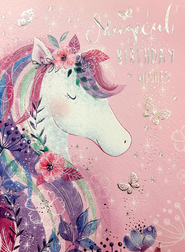 Noel Tatt Unicorn Birthday Card*