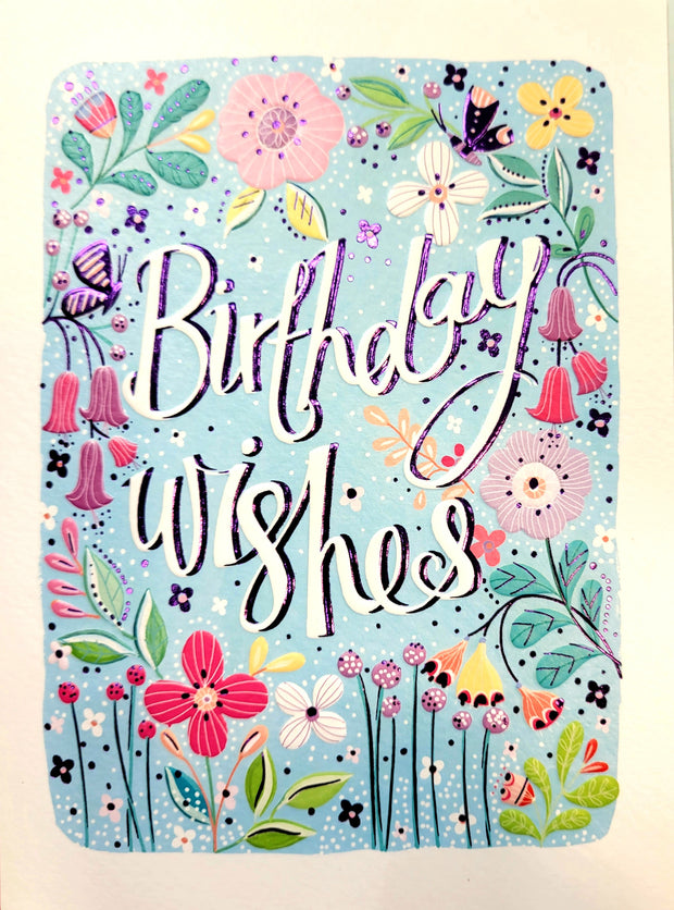 Noel Tatt Floral Birthday Card*