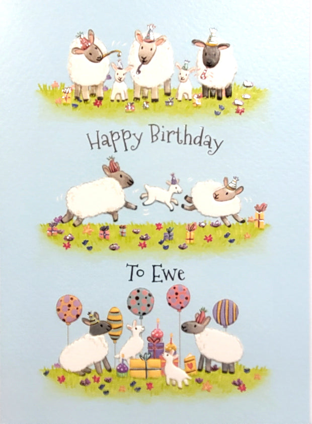 Noel Tatt Sheep Birthday Card*