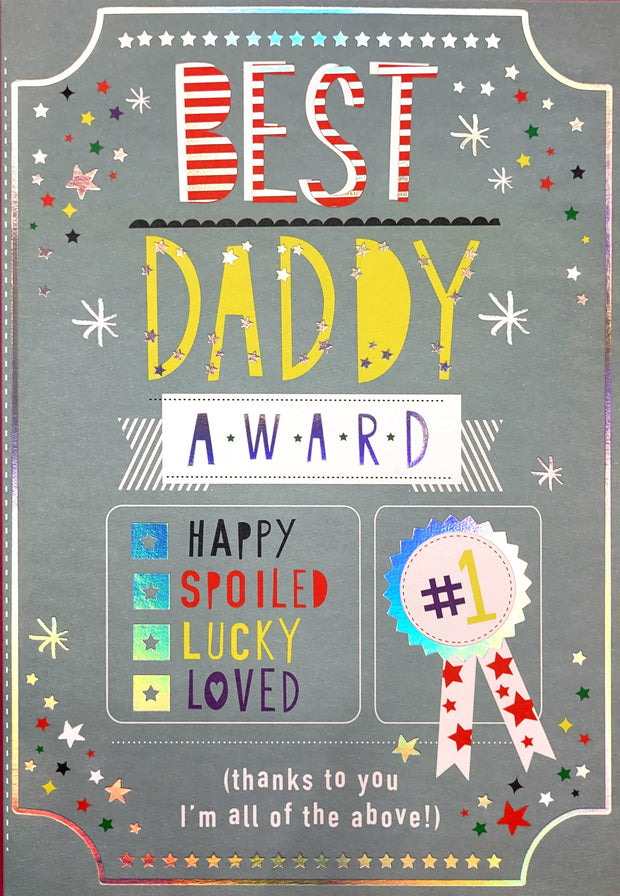 Hallmark Daddy Father's Day Card**