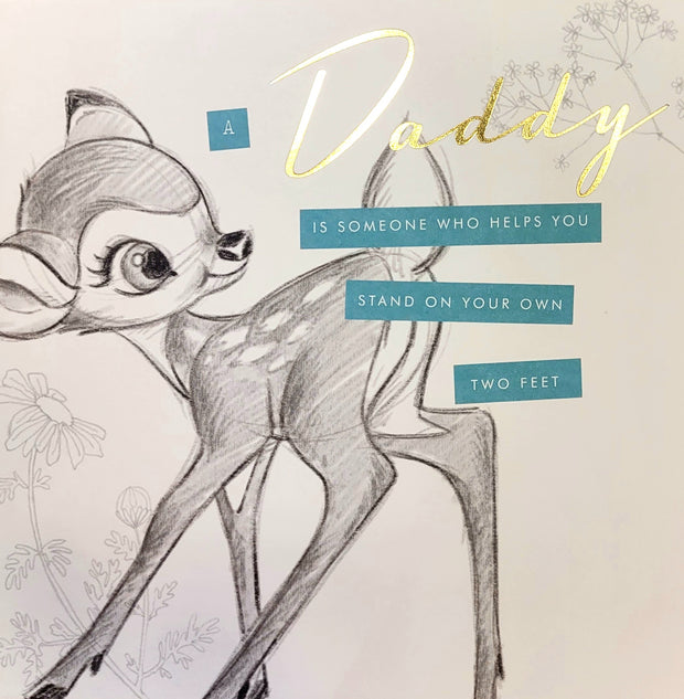 Hallmark Bambi Daddy Father's Day Card*