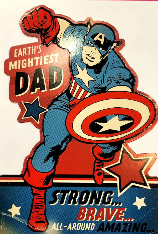 Hallmark Captain America Dad Father's Day Card*