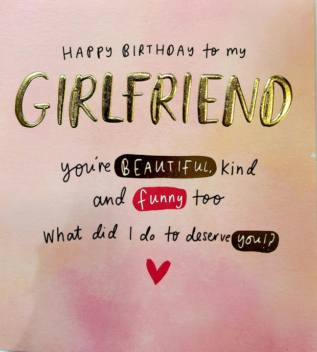 Pigment Girlfriend Birthday Card*