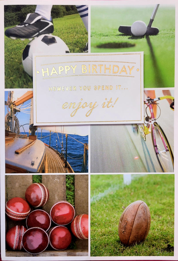 Hallmark Sporty Birthday Card*