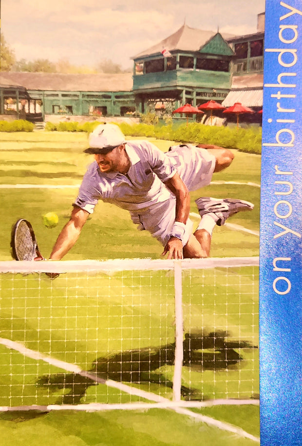 Nigel Quiney Tennis Birthday Card*