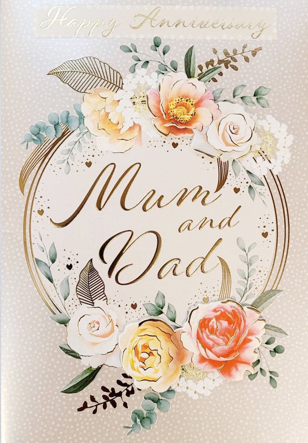 Noel Tatt Mum & Dad Anniversary Card*