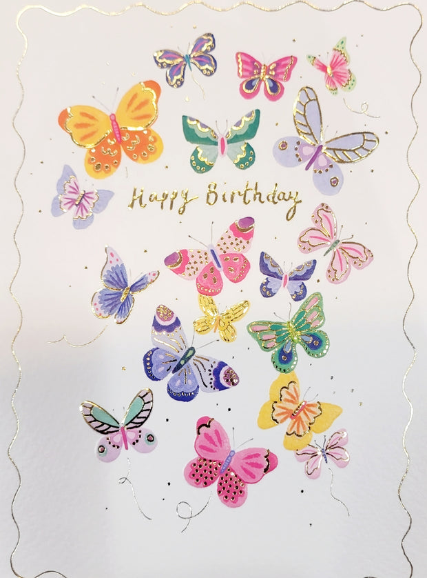 Noel Tatt Butterfly Birthday Card*