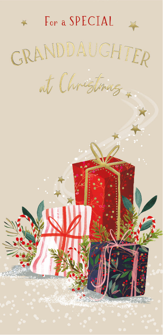 ICG Granddaughter Money Wallet Christmas Card**
