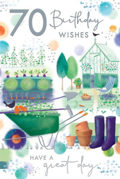 Kingfisher Cards 70th Birthday Card