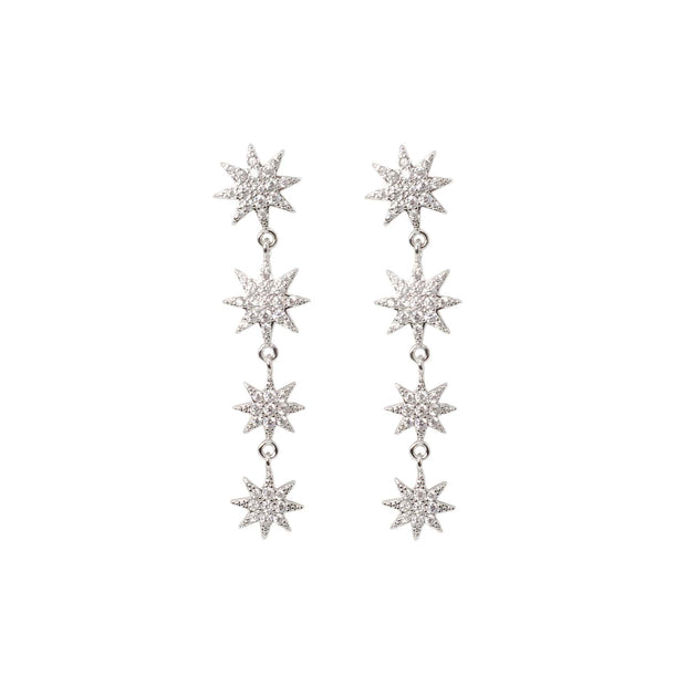 Zelly Multi Drop Star Drop Earrings**