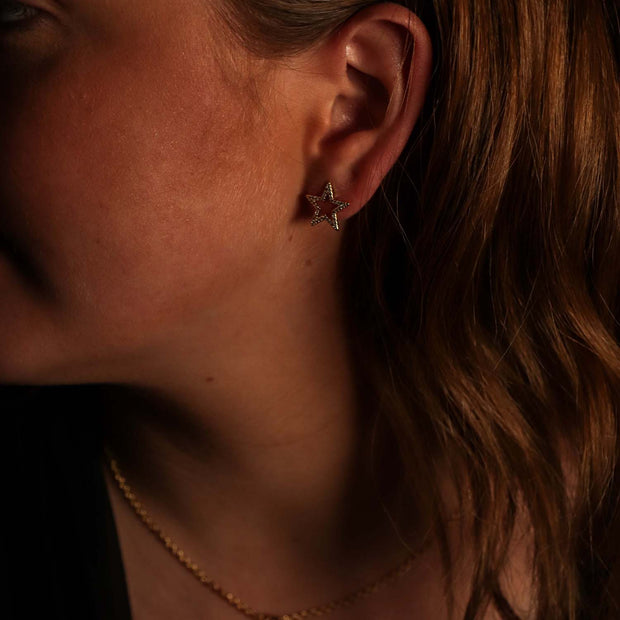 Zelly Open Star Earrings**