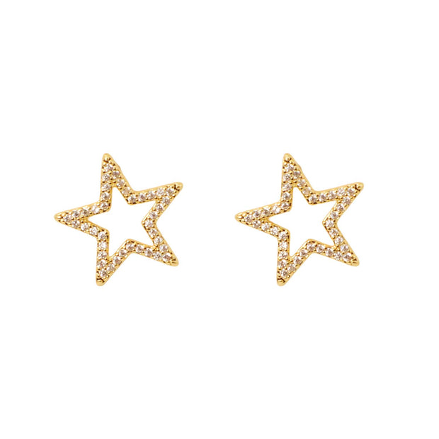 Zelly Open Star Earrings**