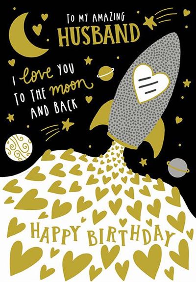 Paper Rose Husband Birthday Card*