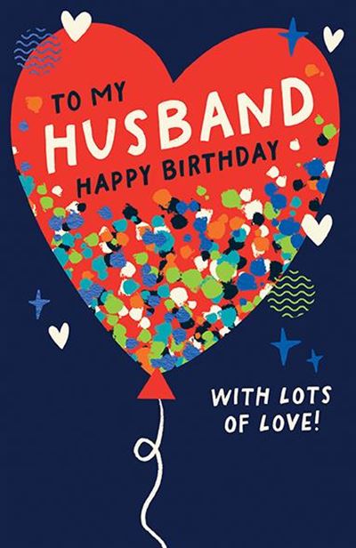 Paper Rose Husband Birthday Card*