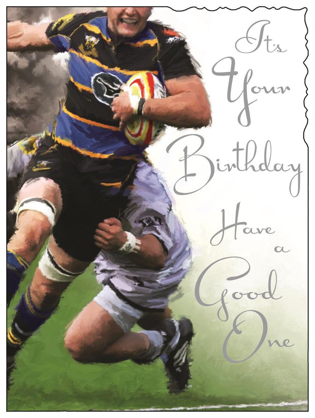 Jonny Javelin Rugby Birthday Card*