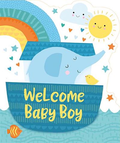 Paper Rose Baby Boy Card*