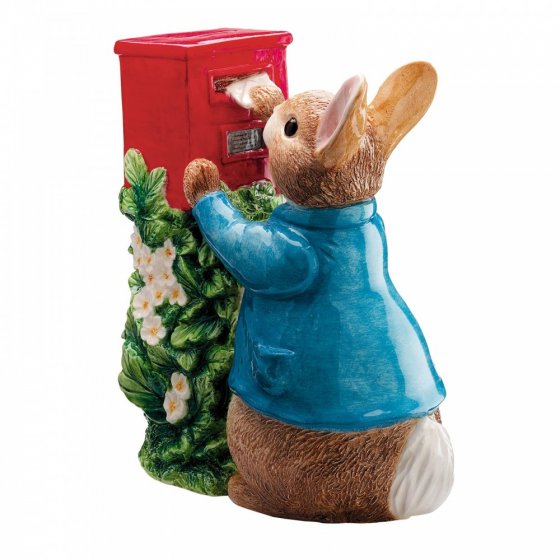 Enesco Peter Rabbit Posting Letter Money Bank