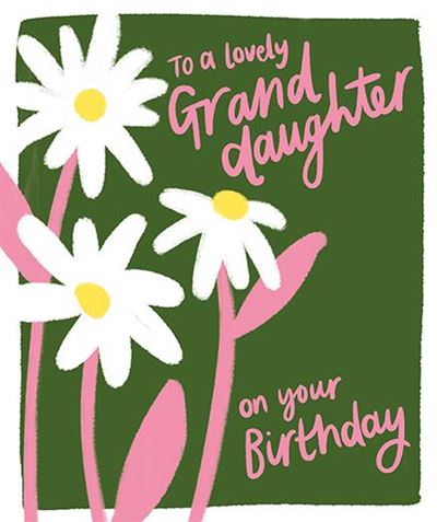 Paper Rose Granddaughter Birthday Card*