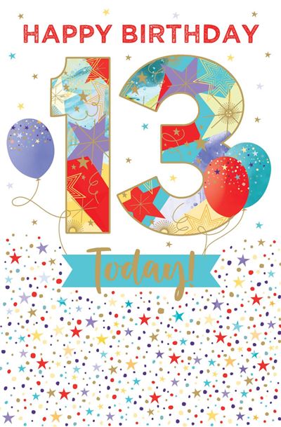 Grass Roots 13th Birthday Card*