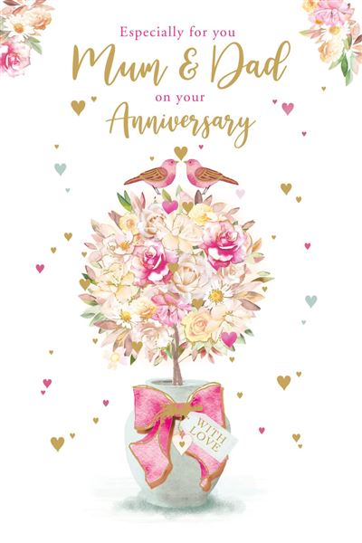 Grass Roots Mum & Dad Anniversary Card*