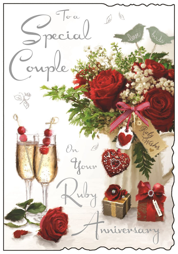 Jonny Javelin Ruby Anniversary Card