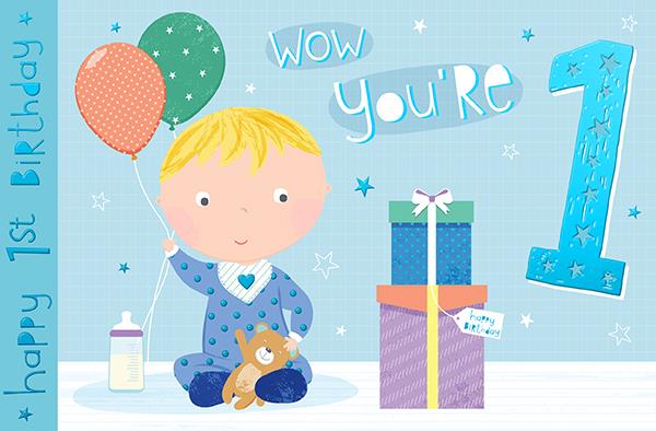 Words N Wishes 1st Birthday Card*