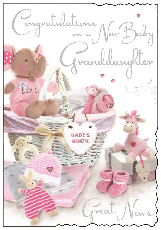 Jonny Javelin Birth of your Baby Granddaughter Card