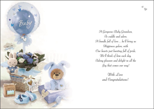 Jonny Javelin Thank You For a Grandson Card