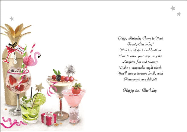 Jonny Javelin 21st Birthday Card*