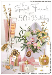 Jonny Javelin Special Friend 50th Birthday Card*