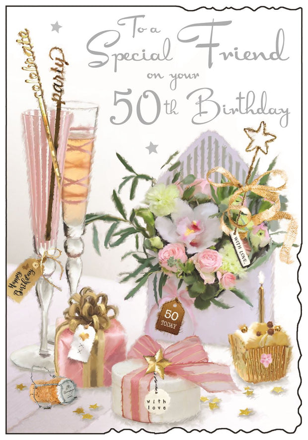 Jonny Javelin Special Friend 50th Birthday Card*