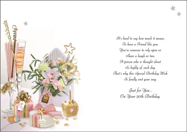 Jonny Javelin Special Friend 50th Birthday Card*