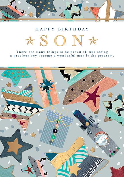 Words N Wishes Son Birthday Card