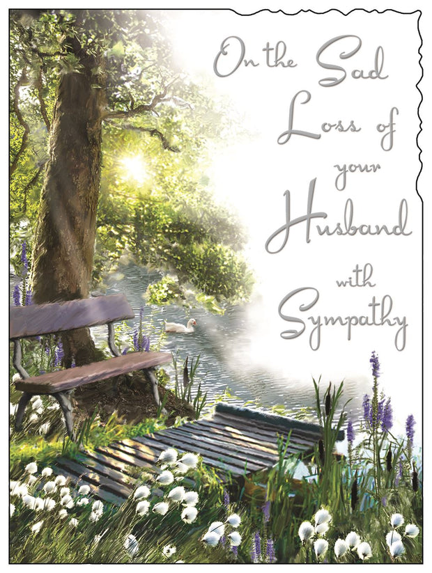 Jonny Javelin Sympathy Loss of Husband Card*