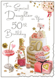 Jonny Javelin Daughter 50th Birthday Card