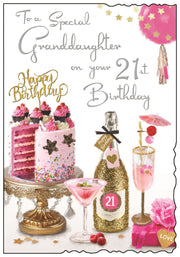 Jonny Javelin Granddaughter 21st Birthday Card