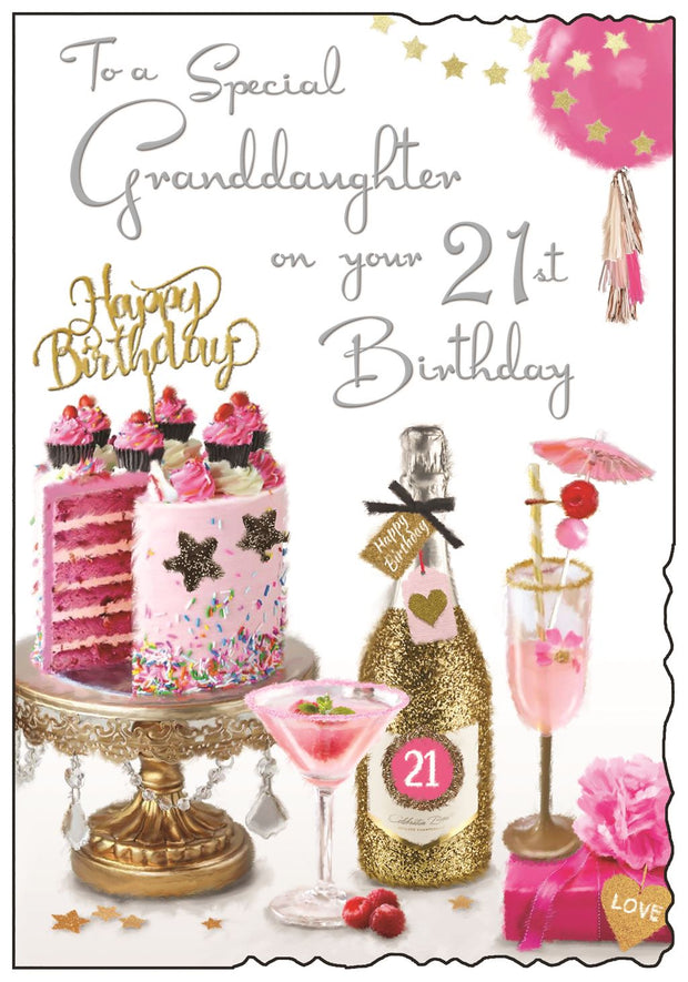 Jonny Javelin Granddaughter 21st Birthday Card