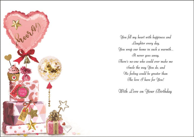 Jonny Javelin Wife Birthday Card