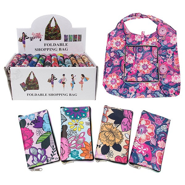 Love Shopping Foldable Reusable Eco Bag Assorted Designs