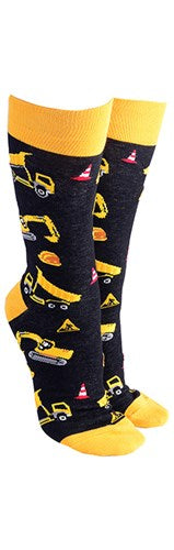 Sock Society Digger Yellow Men's Sock