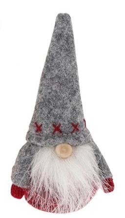 Cross Stitch Gonk Grey Hat Sitting
