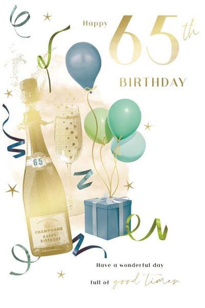 Kingfisher Cards 65th Birthday Card*