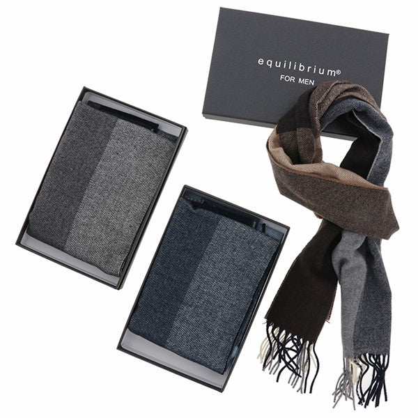 Equilibrium Men's Scarf Black Boxed C