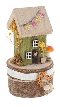 Folk Art Mini Tall Cottage 3B