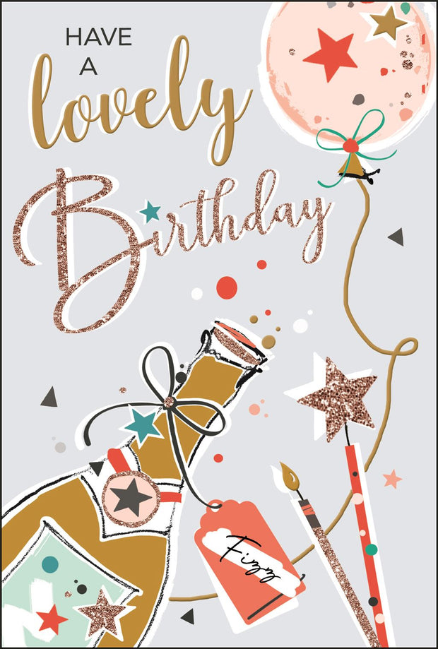 Jonny Javelin Celebration Fizz Birthday Card