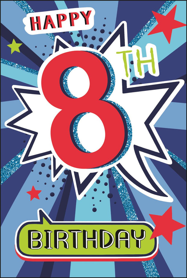 Jonny Javelin 8th Birthday Card*
