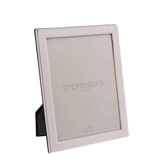 Widdop Silver Plated Flat Edge Oblong 6 x 8 Photo Frame*