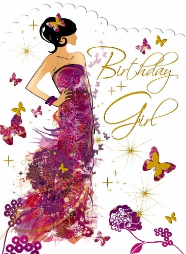 Noel Tatt Birthday Girl Birthday Card*