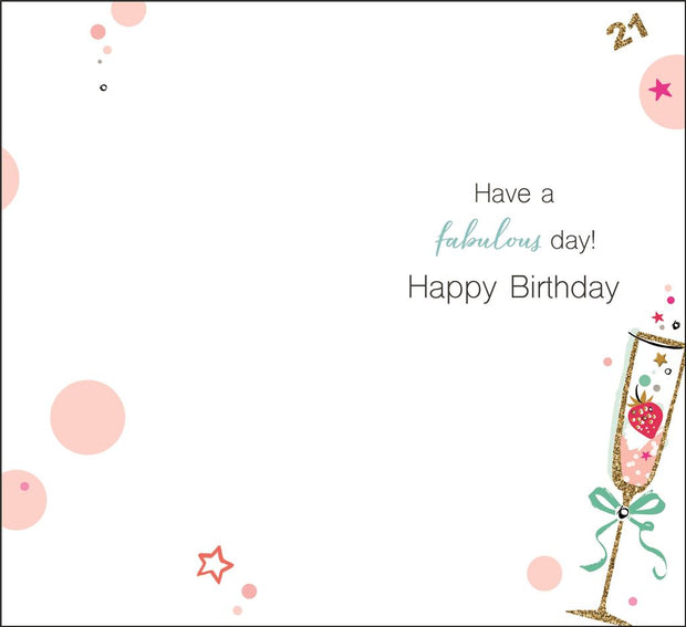 Jonny Javelin Female 21st Birthday Card*