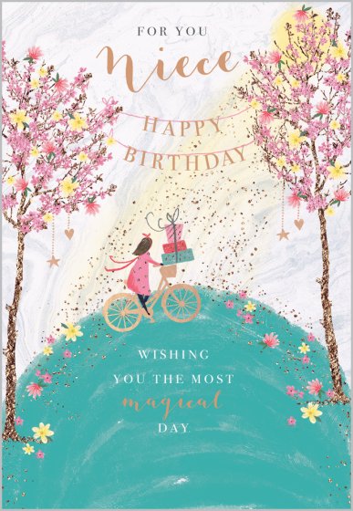 Abacus Niece Birthday Card*